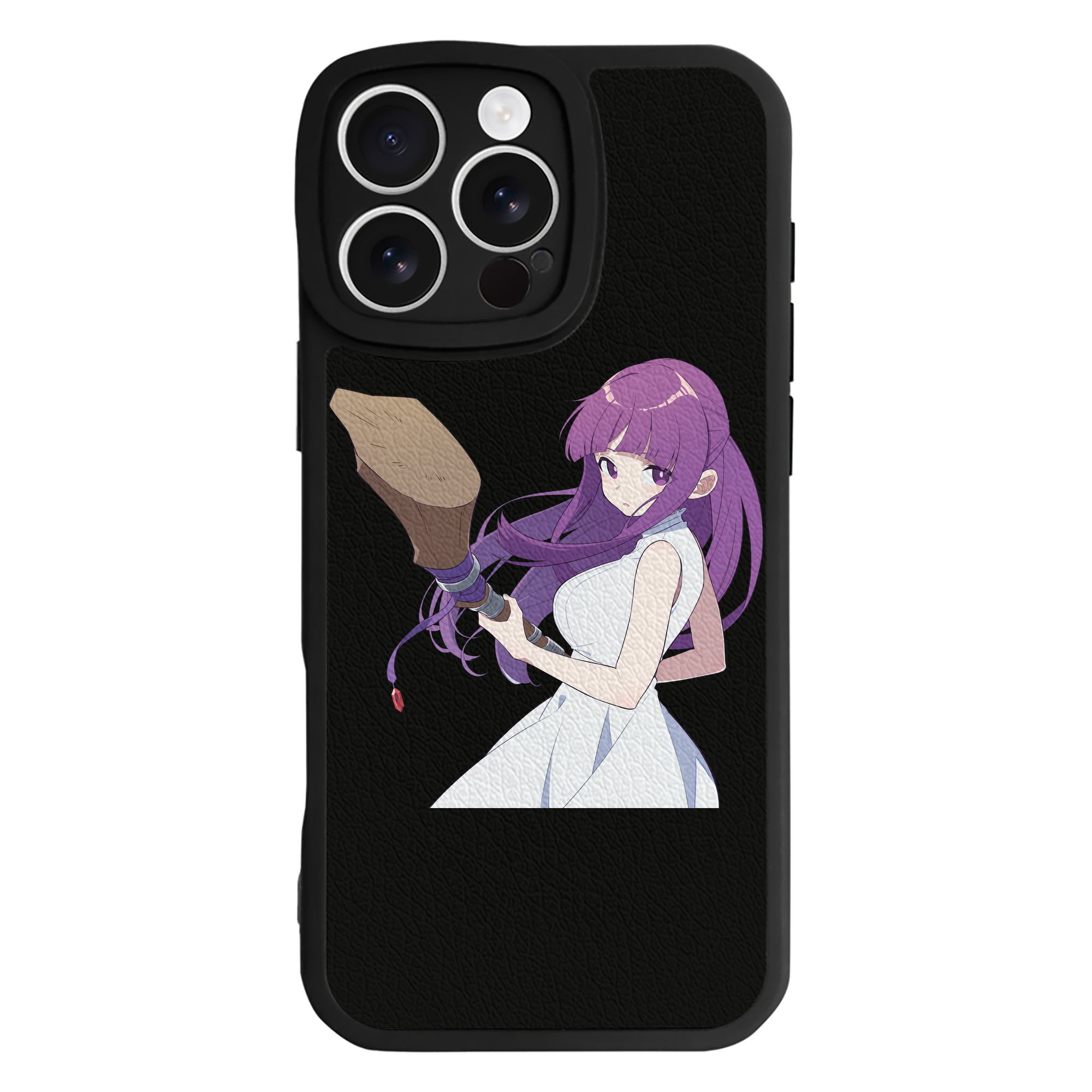 （画像用） 葬送のフリーレン Frieren 【iPhone 16シリーズ対応】シリコンスマホケース（レザー調） 材質：シリコン